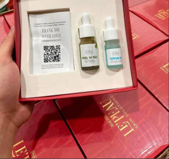 LE’PEAU - Peel da Vi Tảo Retinol [Lepeau tái tạo da sinh học, tặng kèm serum B5 phục hồi da] x 2