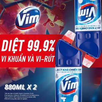 Nước Tẩy Bồn Cầu Diệt Khuẩn Vim (880ml)
