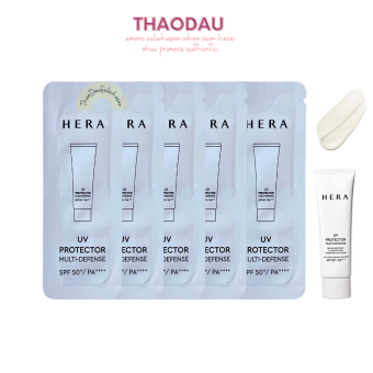 Gói sample Kem Chống Nắng Hera UV Protector spf50+/pa++++ 1ml Thơm Thấm Nhanh Phổ rộng tloskorea cũ