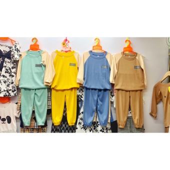 Bộ thu đông in logo Cookie cho bé, chất liệu len tăm cao cấp