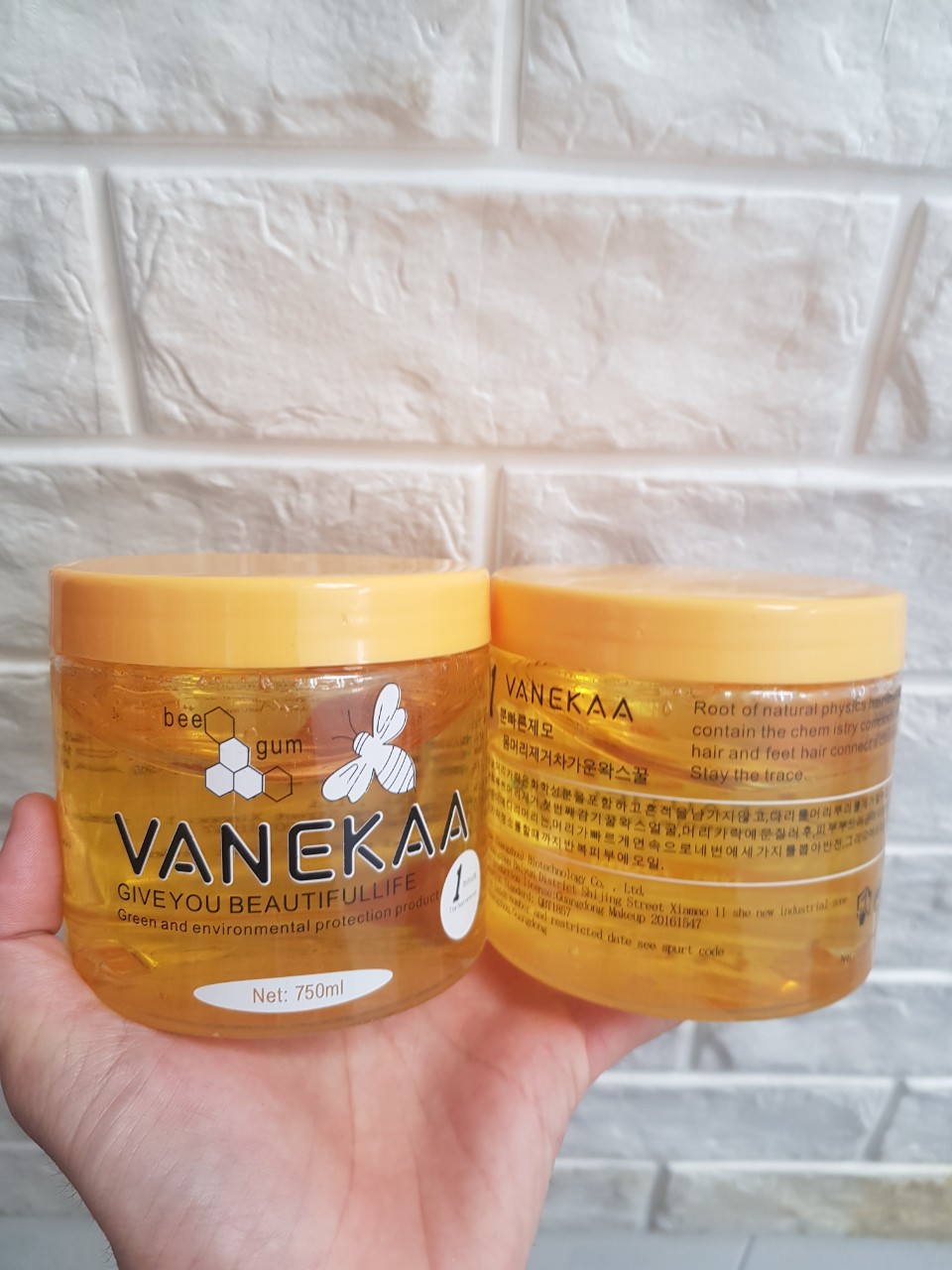 Gel wax lông ong Vanekaa 750ml