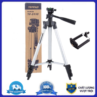 Bộ Tripod chân chụp ảnh 1020mm và giá đỡ điện thoại - Gía đỡ 3 Chân Tripod 3110 105cm Chuyên Chụp Hình Live Stream