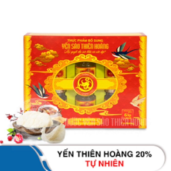 Yến sào Thiên Hoàng 20 yến hộp 6 lọ x 70ml