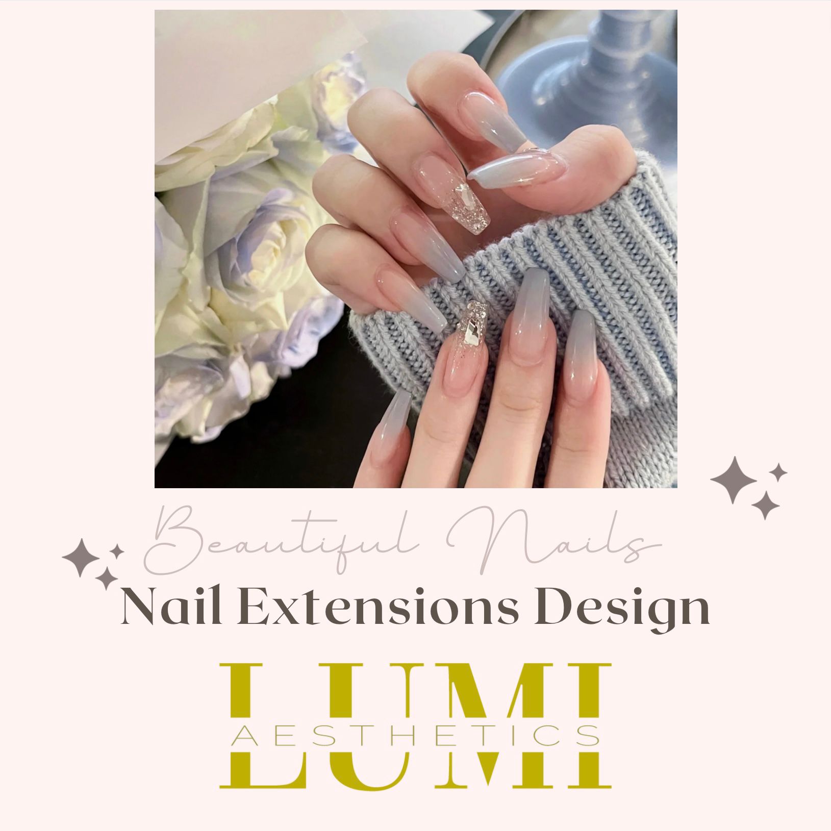 Posh - Guwahati - These beautiful nail extensions done by pompi..! |  Facebook