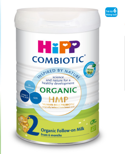 Hipp 2 organic combiotic® 800g sữa công thức hữu cơ siêu sạch cho trẻ từ 6- 12 tháng