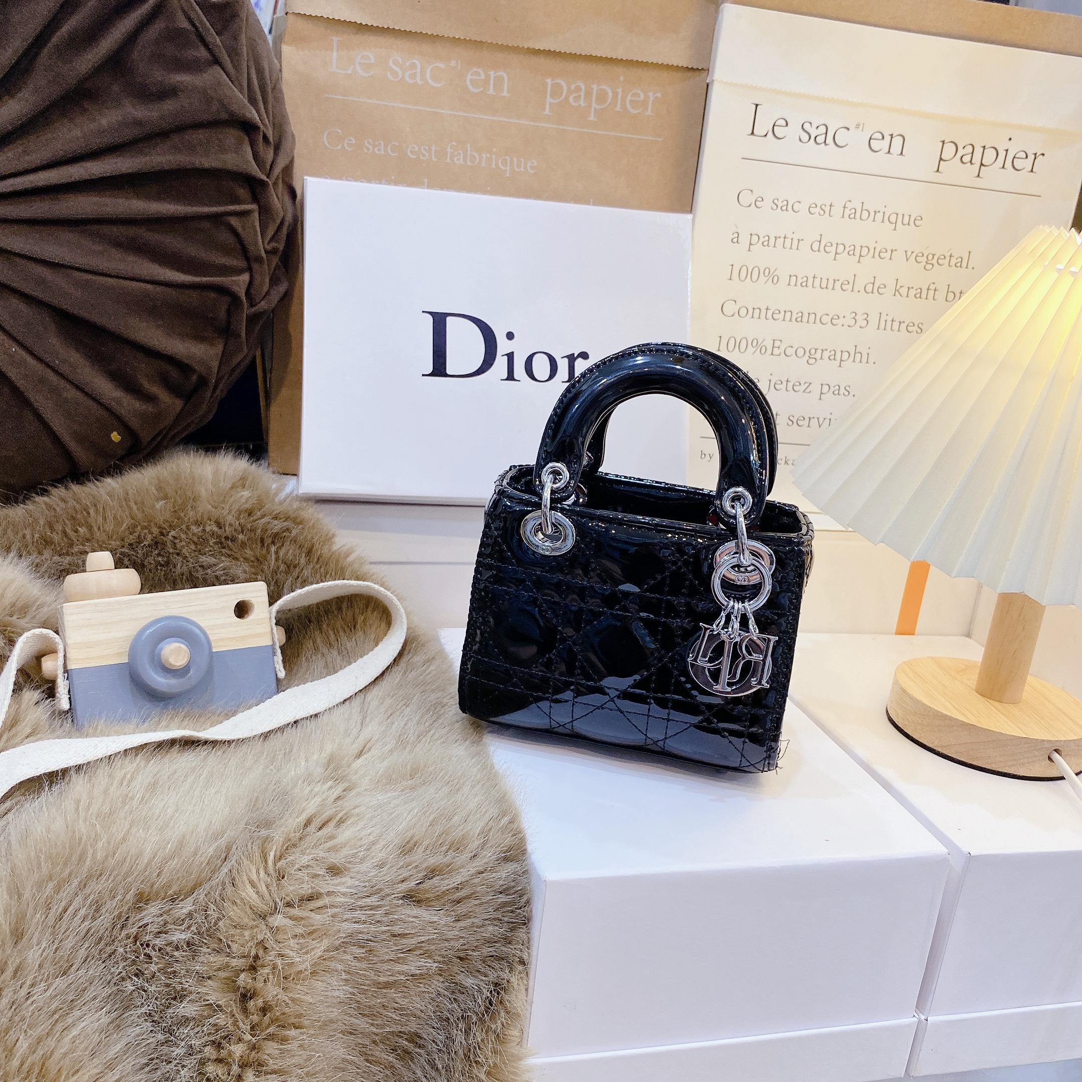 Túi xách nữ Dior lady kim cương size mini 17cm hàng SIÊU CẤP  Chiế  lien  fashion