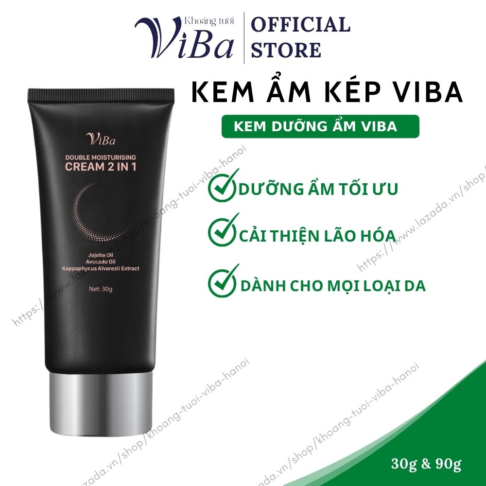 Kem ẩm viba kem ẩm kép viba 2 in 1 dưỡng da cấp ẩm cải thiện lão hóa da dưỡng ẩm cấp ẩm dưỡng da giúp da căng mịn ẩm mềm