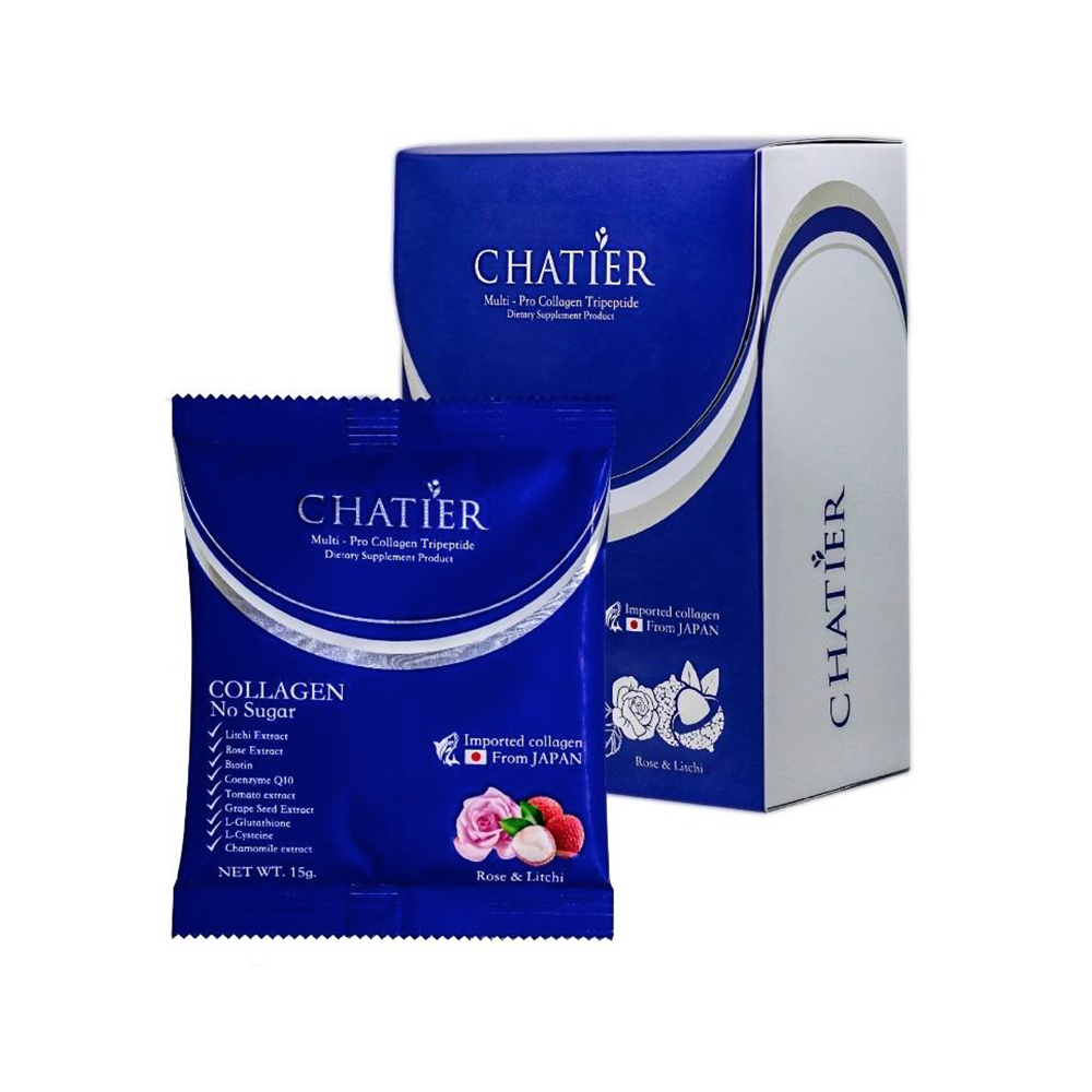 Chatier collagen premium ชาเทียร์คอลลาเจน น้องฉัตร ของแท้ ราคา 250 บาท*ส่งฟรี