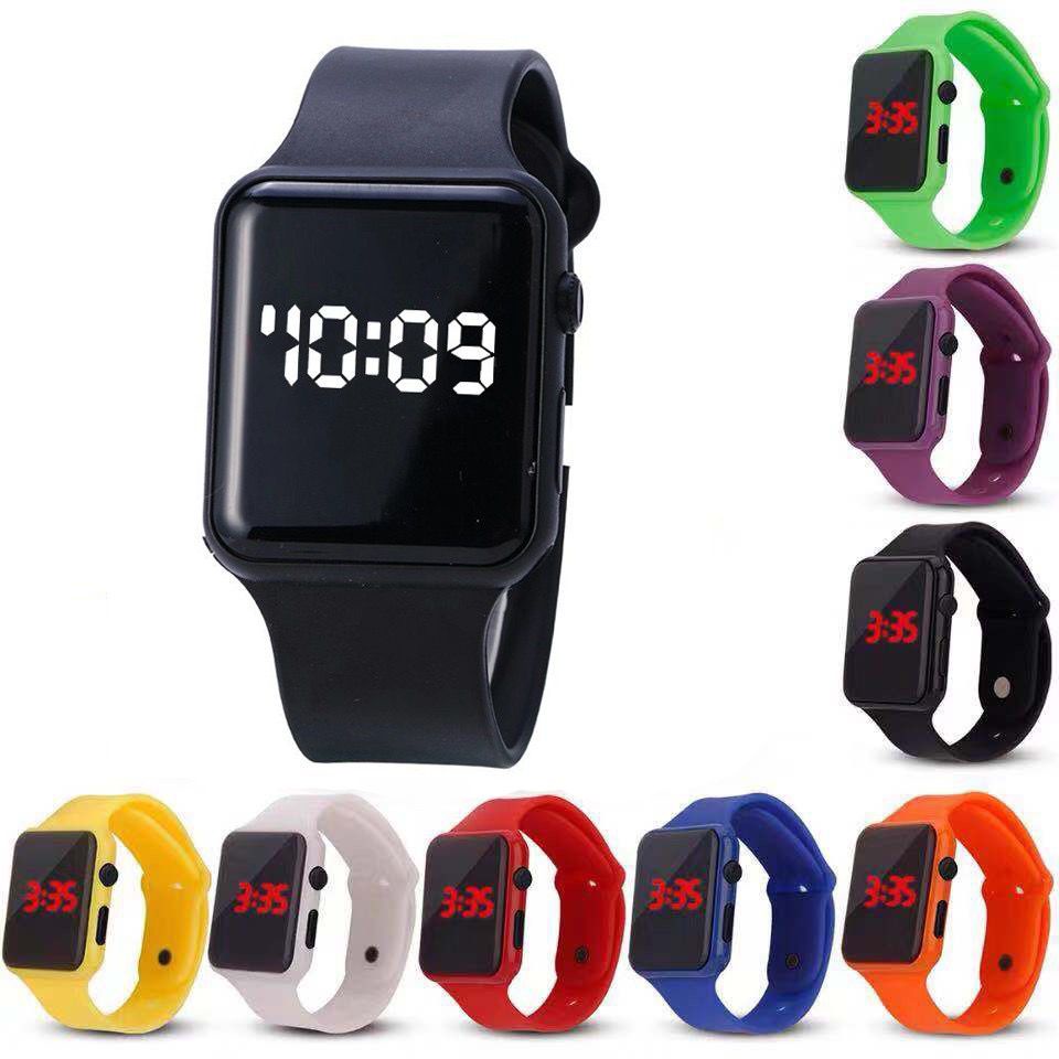 	 Axnat Jam Tangan Led Digital Fashion Kisd&Teenager Remaja Display Watch Elektronik Import Led Wanita 	