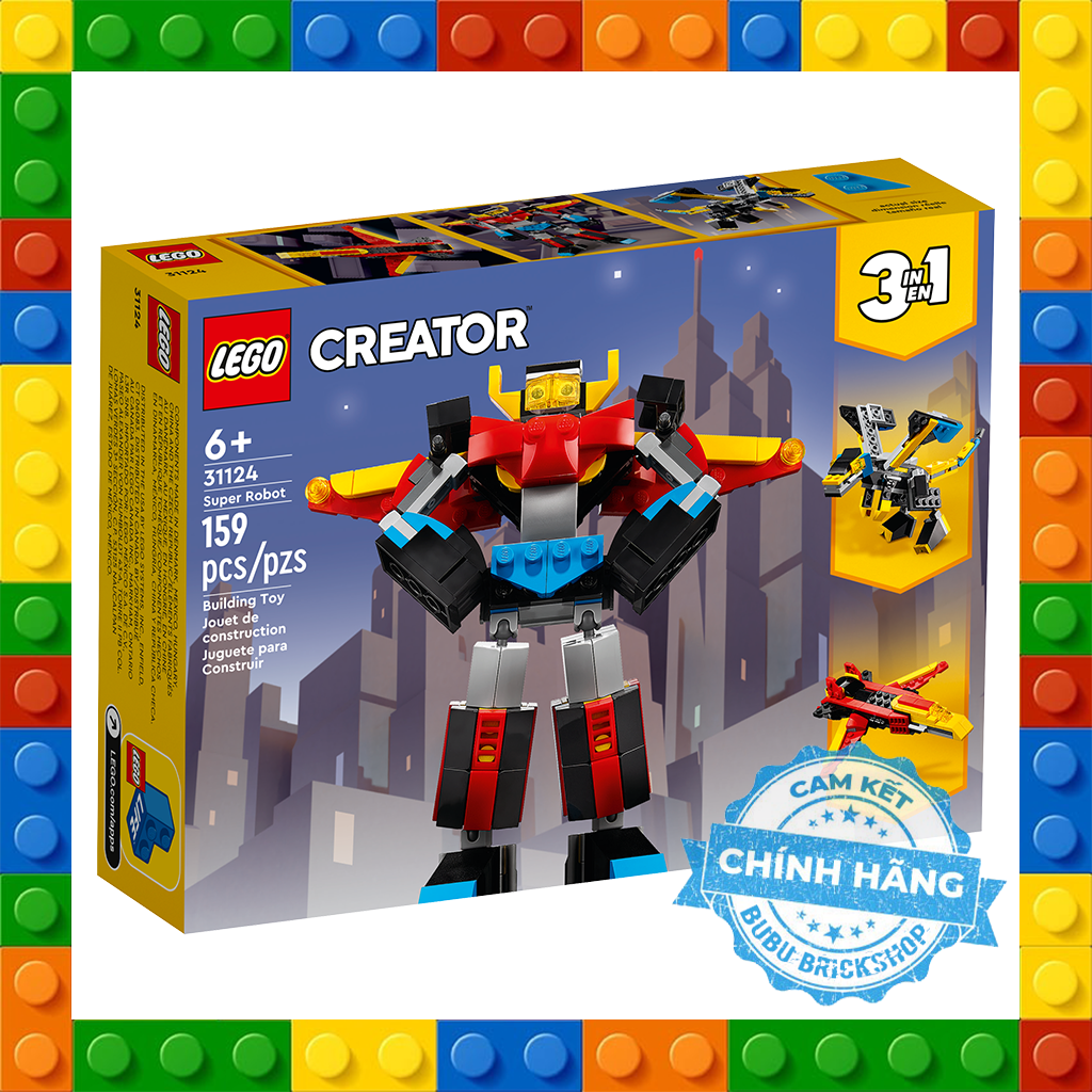 Lego creator 31124 - super robot - bộ xếp hình lego siêu robot