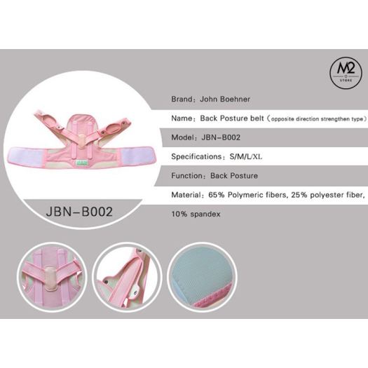 Đai Chống Gù Lưng Đai trị lưng tôm cho trẻ em bé trai bé gái John Boehner DCGL01