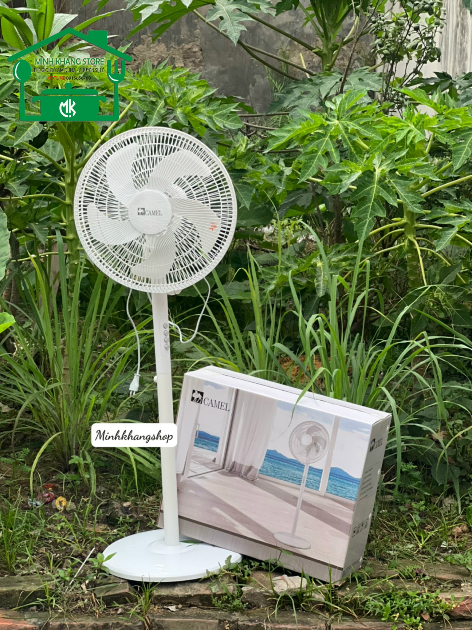 Quạt cây đứng camel quạt 5 cánh công suất 60w quạt mát, tiết kiệm điện hàng mới 2023