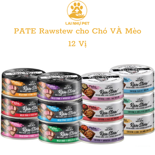 Pate absolute holistic rawstew cho chó mèo - lai nhự pet