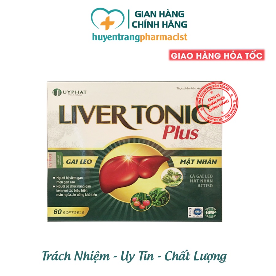 ✔️️️ Liver Tonic Plus - Bổ gan, giải độc gan, hỗ trợ hạ men gan