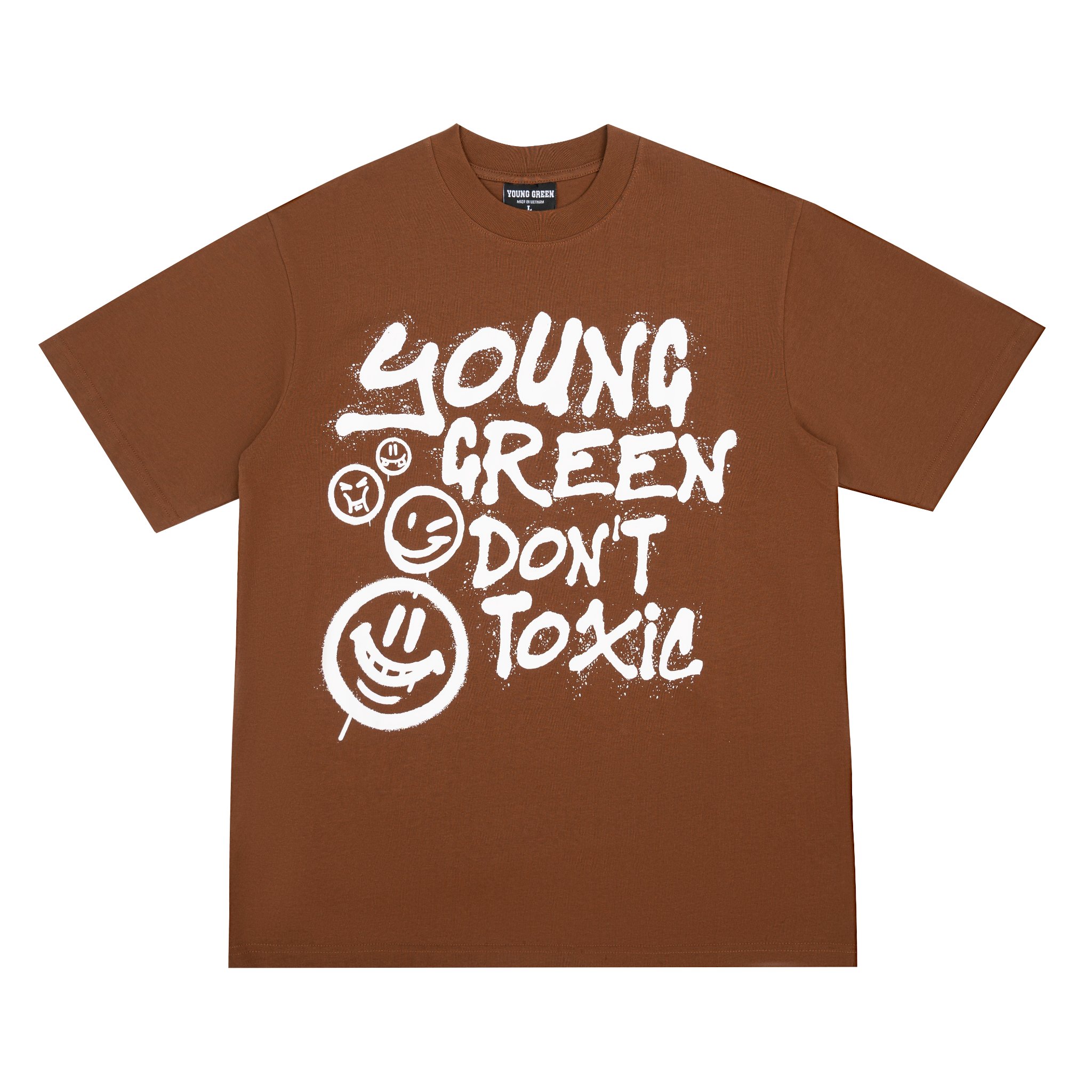 Young green áo thun don't to.xic chất liệu 100% thun cotton vải 250gsm