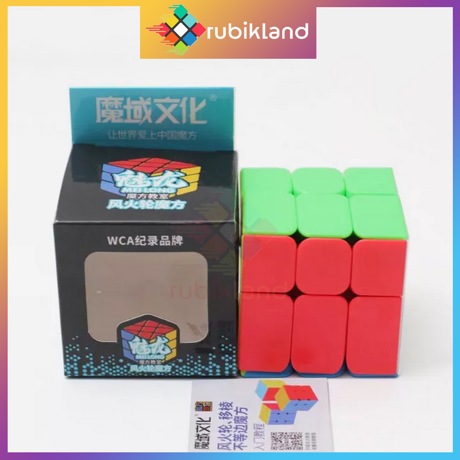 Rubik MoYu Windmill Cube Stickerless MeiLong Cối Xoay Gió Rubic Stickerless Biến Thể Không Viền Đồ Chơi Trí Tuệ