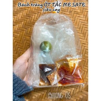 Bánh Tráng Ớt Tắc Me Sate siêu cay - BỊCH 3 CÁI BÁNH TRÒN