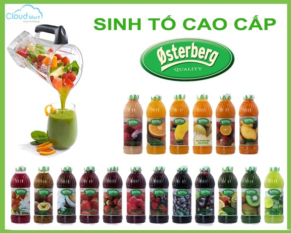 Mứt Sinh Tố Osterberg Trái Cây hộp 1Lit