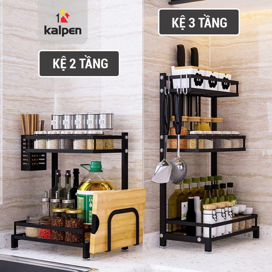 Kệ để gia vị nhà bếp 2 tầng 3 tầng kalpen