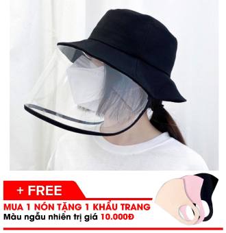 NÓN CHỐNG DỊCH/ CHỐNG NẮNG KÈM KÍNH BẢO HỘ THÁO RỜI, NGĂN NGỪA BỤI, AN TOÀN TUYỆT ĐỐI CHO NAM NỮ, MŨ BUCKET CHỐNG DỊCH.