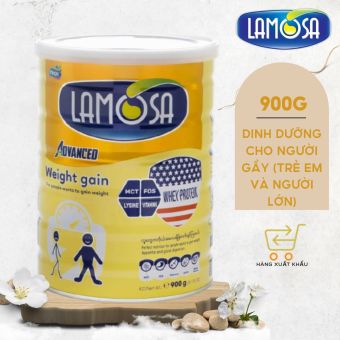 Hàng xuất khẩu Sữa Bột Tăng Cân Lamosa WEIGHT GAIN 900G