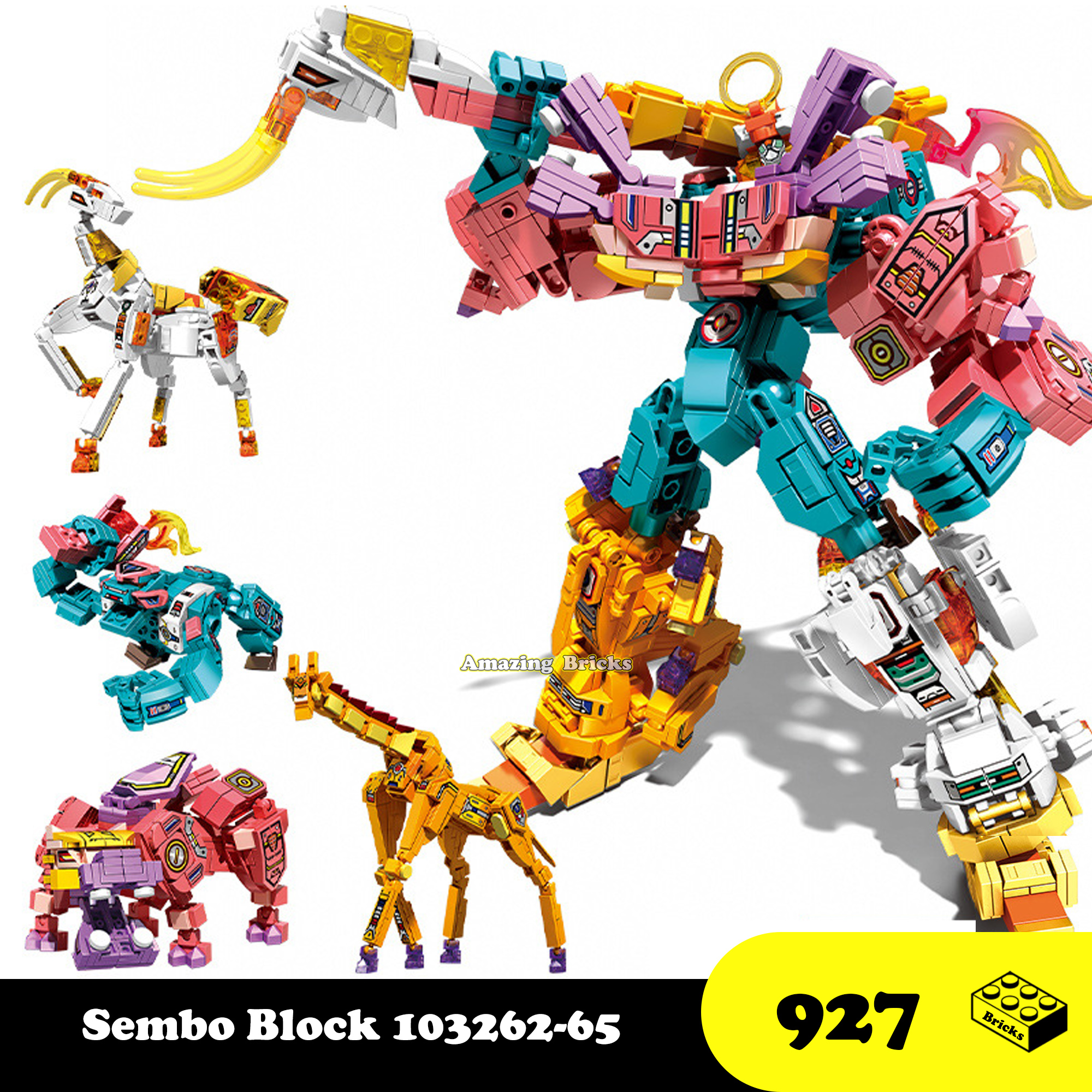 Đồ chơi lắp ráp Robot Động vật Hoang dã, Sembo Block 103262