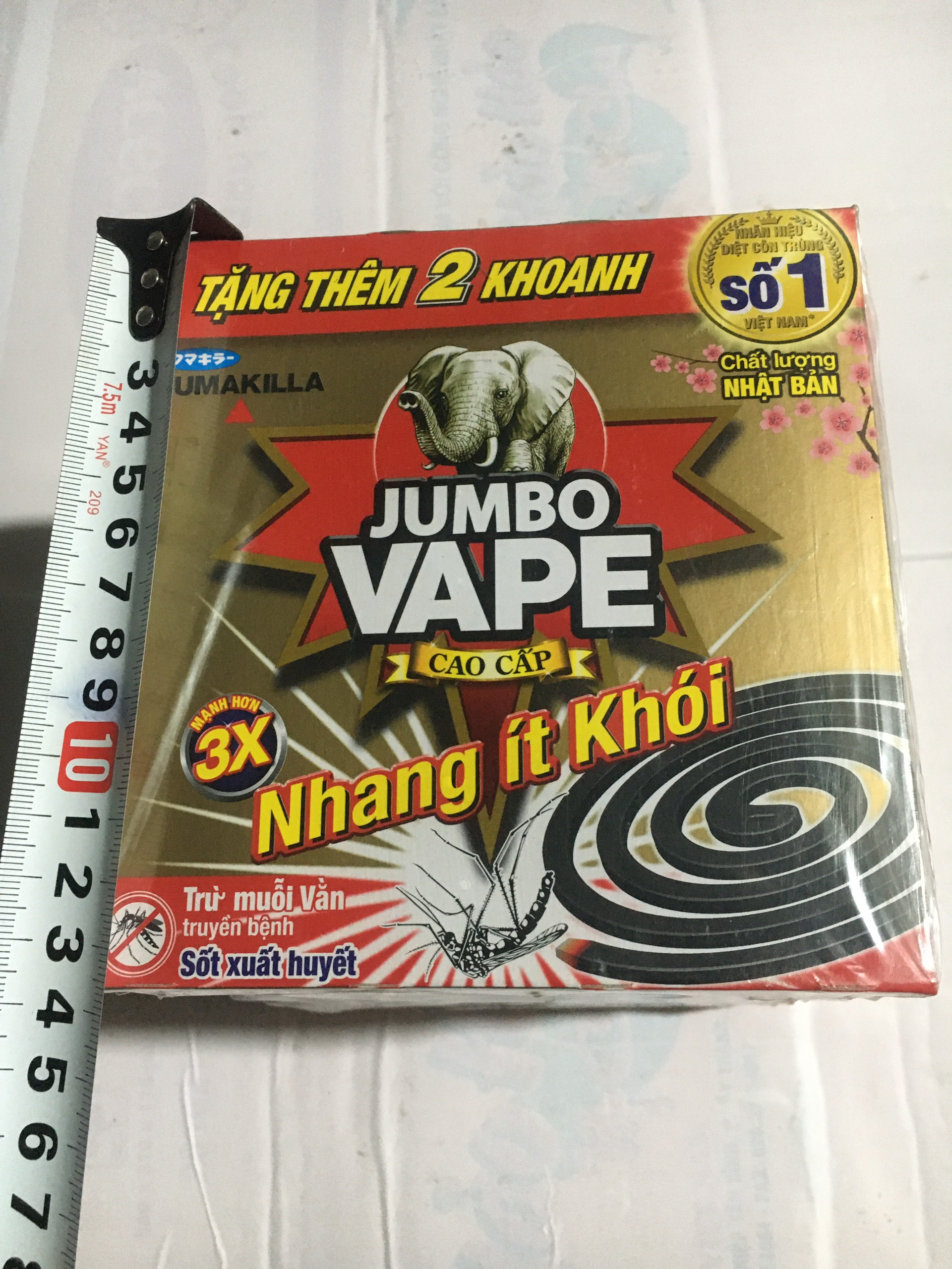 combo 5 hộp nhang muỗi jumbo vape cao cấp( nhang ít khói) 1