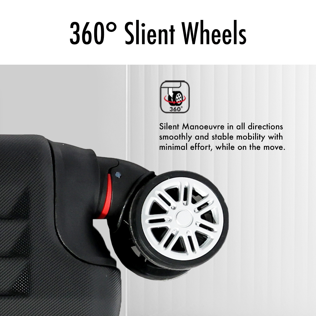 UrbanLite VERTEZ 3-IN-1 360°-spinner met 8 wielen | TSA Lock I uitbreidbaar | Corner Guard Hard Case Baggage-ULH 22915