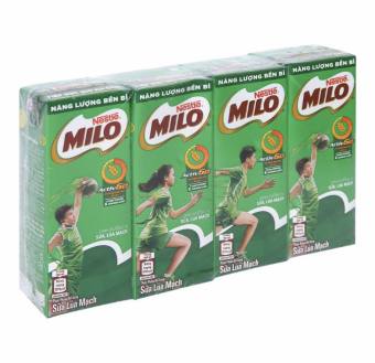 Lốc 4 hộp  sữa milo 180ml