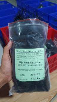 30 mét lưới bẫy chào mào , trao trảo , cu tiểu , tổng hợp chim ngày ( lỗ 5 phân chiều cao 7m 5 dây 4 túi ) lưới cước thái màu đen tàng hình