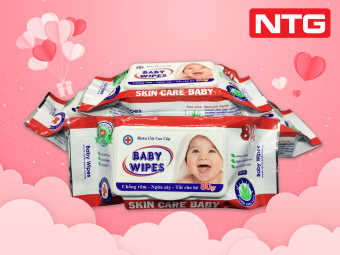 Lốc 20 gói Baby 80g Wipes đỏ, Khăn giấy ướt siêu tiết kiệm, Hương thơm nhẹ, KHÔNG CỒN, CÓ THỂ DÙNG CHO BÉ, dễ chịu. Giá sỉ