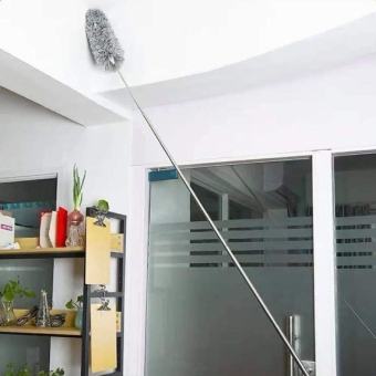 Chổi quét bụi, mạng nhện trần nhà màu xám gấp gọn kéo dài thông minh