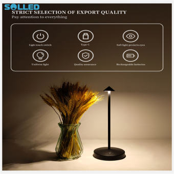 Đèn LED để bàn có thể sạc được không dây cảm ứng cảm biến lãng mạn đèn bàn đèn ngủ cho phòng ngủ nhà hàng