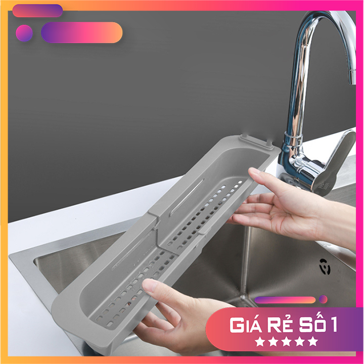 Kệ để giẻ rửa bát, giá để giẻ rửa bát rút gọn - thông minh khô thoáng kệ nhựa việt nhật