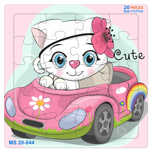 Tranh ghép hình 20 mảnh / mèo cute