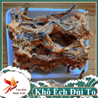 500gr Khô Ếch Thịt Nhiều Đùi To Thơm Ngon Vị Xả- VỰA KHÔ MINH TRIẾT