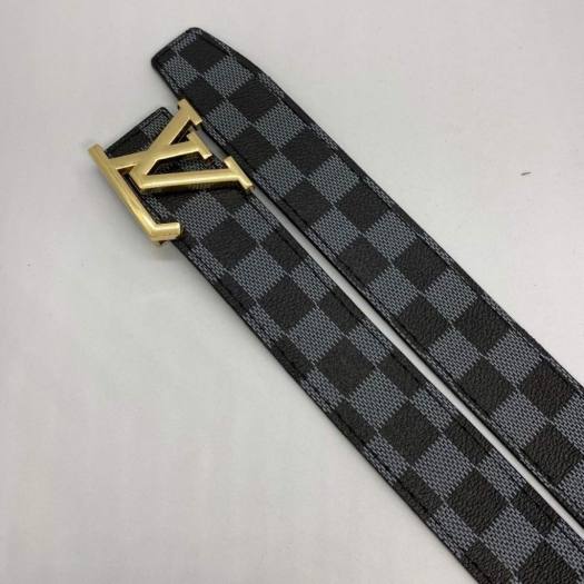 Thắt lưng nam caro đen LV