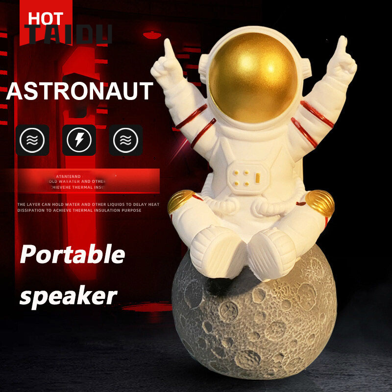 TAIDU ลำโพงบูทูธดังๆ นักบินอวกาศ Spaceman ลำโพงบลูทูธสร้างสรรค์การ์ตูนตกแต่งบ้าน ลำโพง บลูทูธ