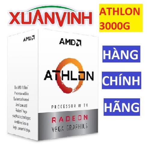 Cpu amd athlon 3000g 3.5 ghz 4 mb 2 nhân 4 luồng vega3