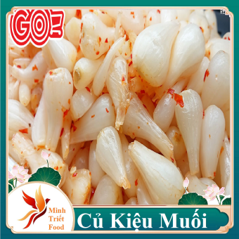 1KG Củ Kiệu Muối Tỏi Ớt Chua Cay Ngon Giòn Mở Nấp Ăn Liền- ĐẶC SẢN MINH TRIẾT