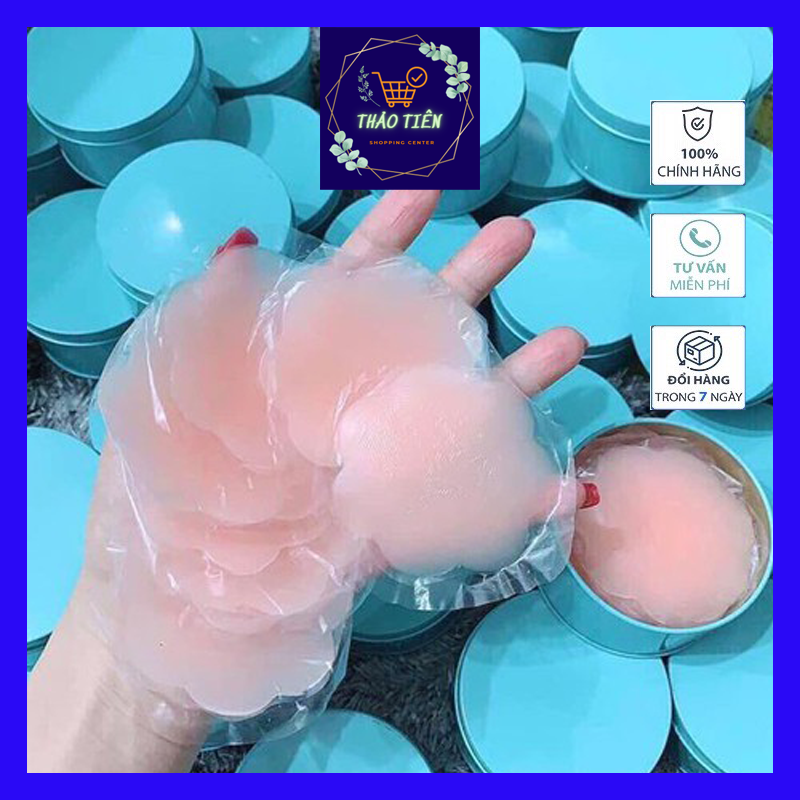 HỘP 10 MIẾNG DÁN TI SILICOL SIÊU DÍNH, DÍNH NGỰC NHŨ HOA SIÊU GỢI CẢM TT