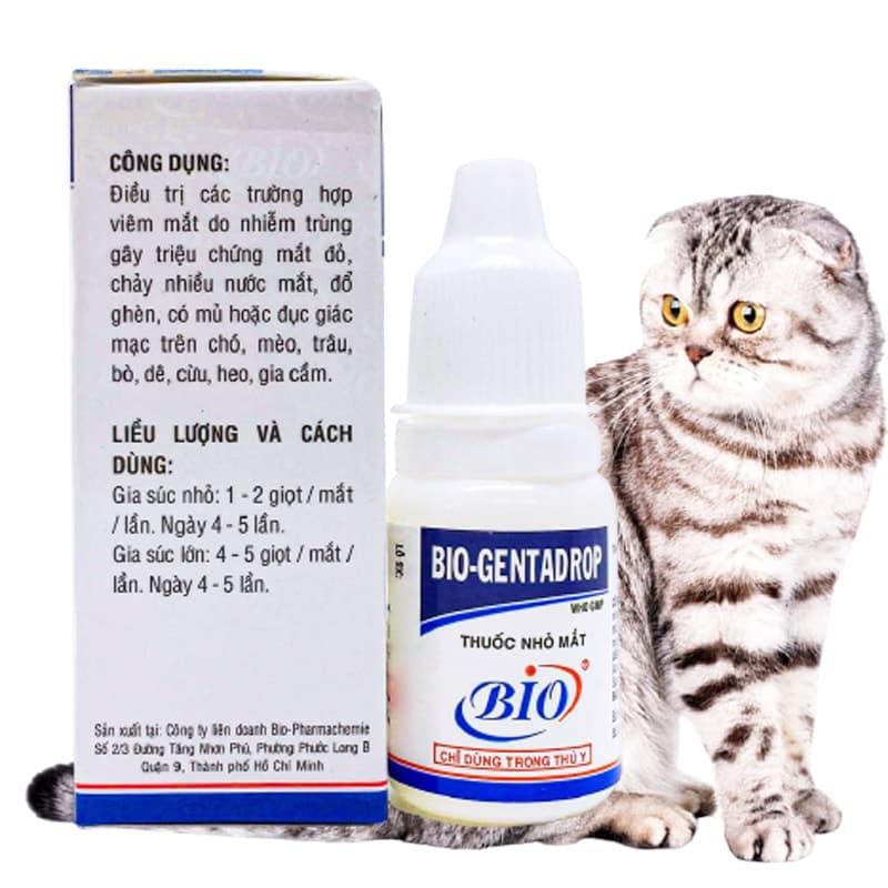 Nhỏ mắt bio cho chó mèo