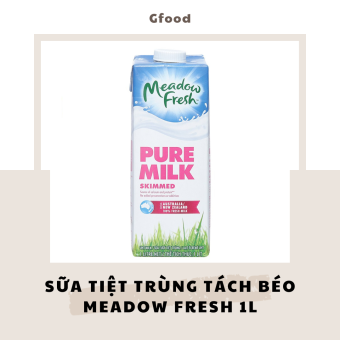 Meadow Fresh Sữa Tươi Tiệt Trùng Tách Béo Hộp 1L
