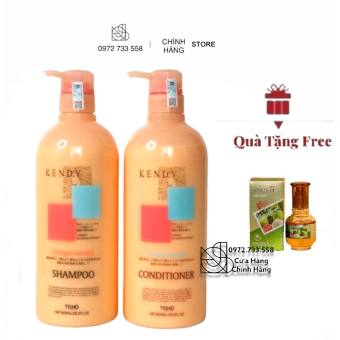 Tặng Tinh Dầu - Cặp Dầu Gội - Xả Nhật Kendy Dưỡng Sinh Cao Cấp 800ml x 2
