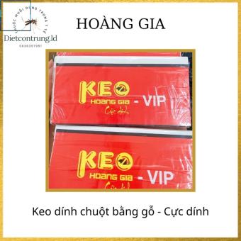 2 miếng keo dính chuột HOÀNG GIA - Siêu dính (làm bằng gỗ) .