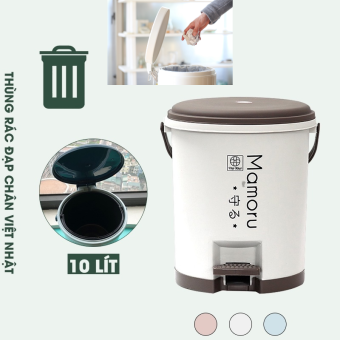 Thùng rác bật nắp 5l 10l 8023 kiểu dáng mới - Thùng rác phòng khách, Thùng rác nhà bếp, Nhà tắm