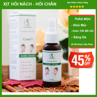 Khử Mùi Hôi Nách, Hôi Chân Xịt Thảo Dược Thiên Nhiên 100ml