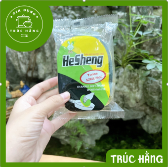 Miếng mút xốp rửa chén 3M HeSheng đa năng- Miếng bọt biển 3M