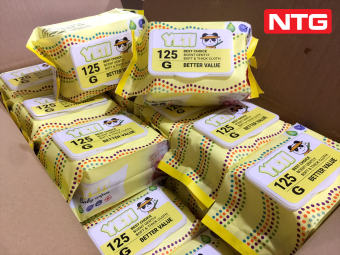 Combo 10 GÓI Khăn giấy ướt YETI 125 tờ, Tặng gói 20g, Vải dầy, Màu Vàng không mùi, KHÔNG CỒN, CÓ THỂ DÙNG CHO BÉ,  hàng xuất khẩu, Giá sỉ