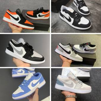 Giày Nike Jordan Cổ Thấp, JD1 Low Unisex Bost Full sz Nam Nữ Bản Đẹp